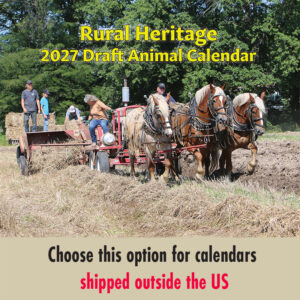 2027 Rural Heritage Calendar (Shipped Overseas)