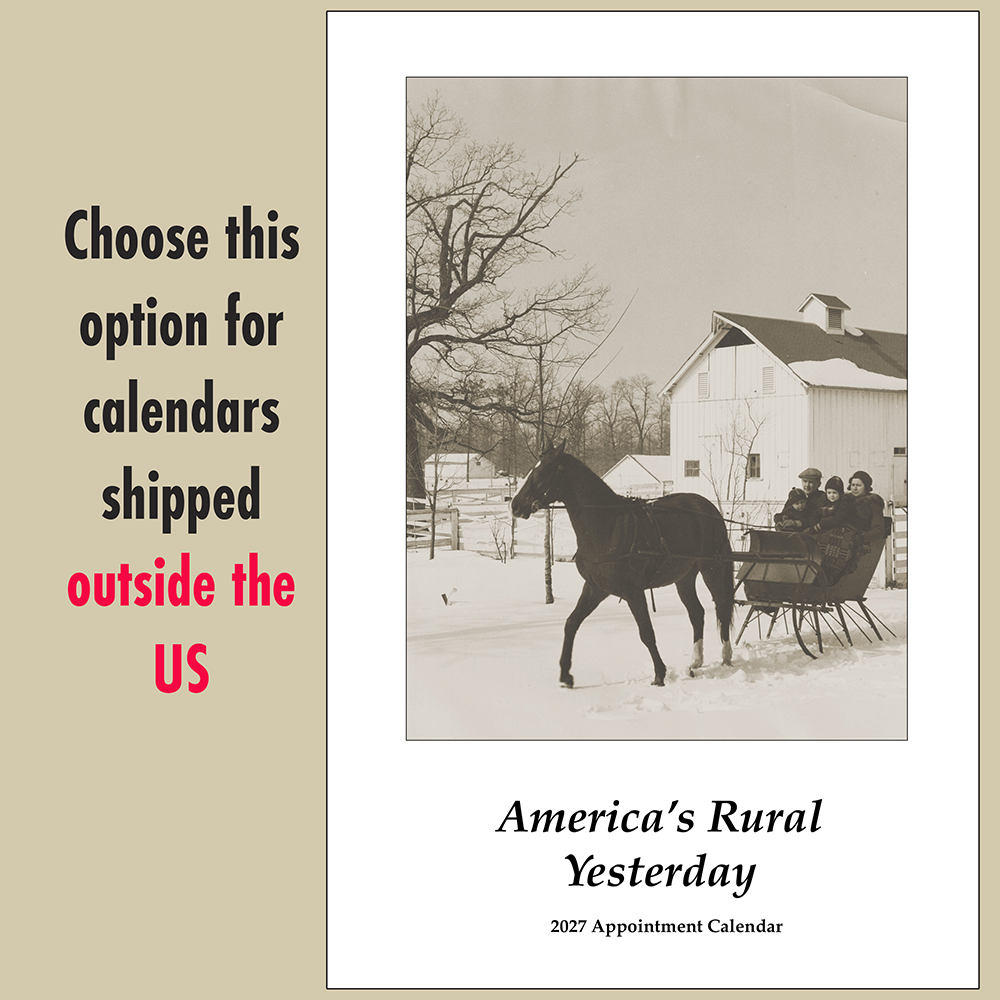 America's Rural Yesterday Appointment Calendar 2027(Shipped Overseas)
